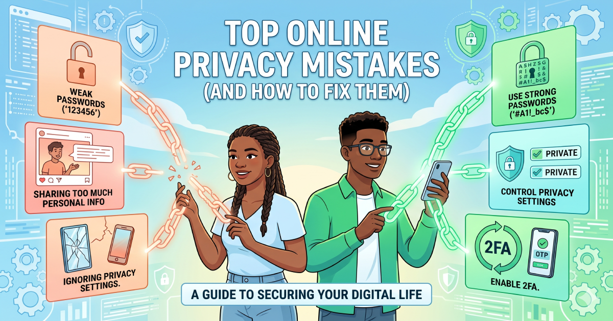top privacy mistakes online and how to fix them