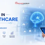 AI in healthcare technology helping doctors analyze medical data in a modern hospital